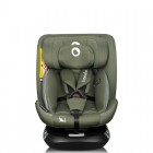 Scaun auto, Lionelo, Bastiaan One i-Size, 4 in 1, Protectie laterala, Cu spatar inclinabil in 4 pozitii, Cu tetiera reglabila in 13 pozitii, Rotire 360 grade, Top Tether, 0-36 Kg, 40-150 cm, Cu Isofix, Conform cu ECE R129, Verde