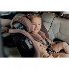 Scaun auto, Lionelo, Harmony i-Size, Rotire 360 grade, Protectie laterala, Cu spatar reglabil in 5 pozitii, Cu tetiera reglabila in 12 pozitii, 0-36 Kg, 40-150 cm, Cu Isofix, Husa din bambus, Conform cu ECE R129, Gri inchis