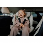 Scaun auto, Lionelo, Harmony i-Size, Rotire 360 grade, Protectie laterala, Cu spatar reglabil in 5 pozitii, Cu tetiera reglabila in 12 pozitii, 0-36 Kg, 40-150 cm, Cu Isofix, Husa din bambus, Conform cu ECE R129, Gri inchis