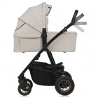 Carucior 3 in 1, Lionelo, Amber Plus, Cadru aluminiu, Cu landou intarit si salteluta moale, Cu scoica auto testata ADAC, Reversibil, Maner ajustabil, Cu accesorii, Cu ventilatie panoramica 3D, Pana la 22 kg, EN1888-1, EN1888-2, EN1466, ECE R129, Bej