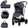 Carucior Chipolino Aurora 3 in 1 charcoal