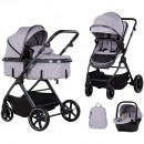 Carucior Chipolino Pearl 3 in 1 platinum