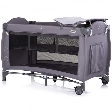 Patut pliabil Chipolino Bella charcoal