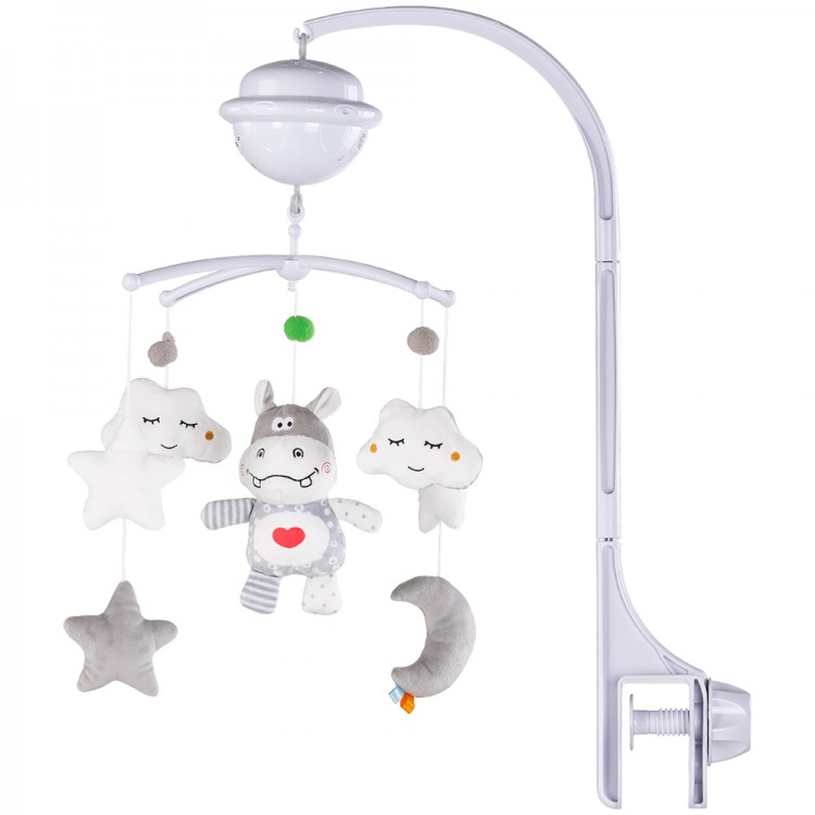Carusel muzical pentru patut cu proiector Chipolino Hippo