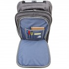 Ghiozdan cu roti 2 in 1, KidsCare, troler scolar cu maner telescopic si roti mari pline, rucsac pentru copii, gri