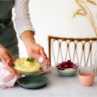 Set de masa 3 piese din sticla DURALEX cu suport antiaderent - Eucalyptus