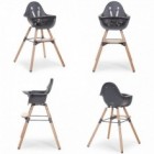Scaun de masa reglabil in inaltime Childhome Evolu 2 Natural Antracit