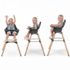 Scaun de masa reglabil in inaltime Childhome Evolu 2 Natural Antracit