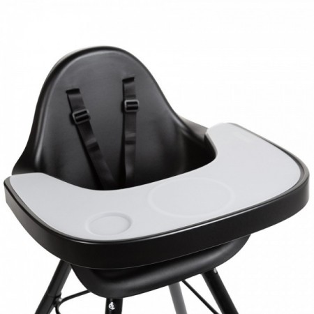 Tavita scaun de masa Childhome Evolu + Protectie din silicon, Negru
