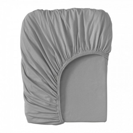 Cearsaf saltea 75x95 cm Childhome, Jerse Gri