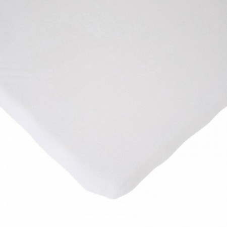 Cearsaf saltea 75x95 cm Childhome, Tricot Alb