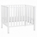 Tarc Childhome 94 cu roti 75x95 cm Lemn, Alb