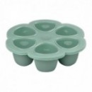 Recipient ermetic silicon multiportii 6x150 ml Beaba Sage Green