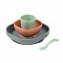 Set de masa silicon Beaba 4 piese Mineral