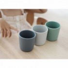 Set 3 pahare silicon Beaba Sage Green