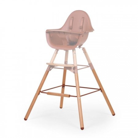 Set picioare cu suport pentru scaun de masa Childhome Evolu Natural Ruginiu