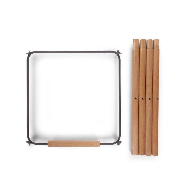 Set picioare cu suport pentru scaun de masa Childhome Evolu Natural Antracit