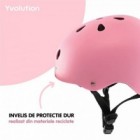Casca protectie Yvolution 44-52 cm Pink