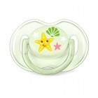 Set 2 suzete Philips-Avent, SCF169/36, clasice ortodontice, 0-6 luni, delfini/steluta mare