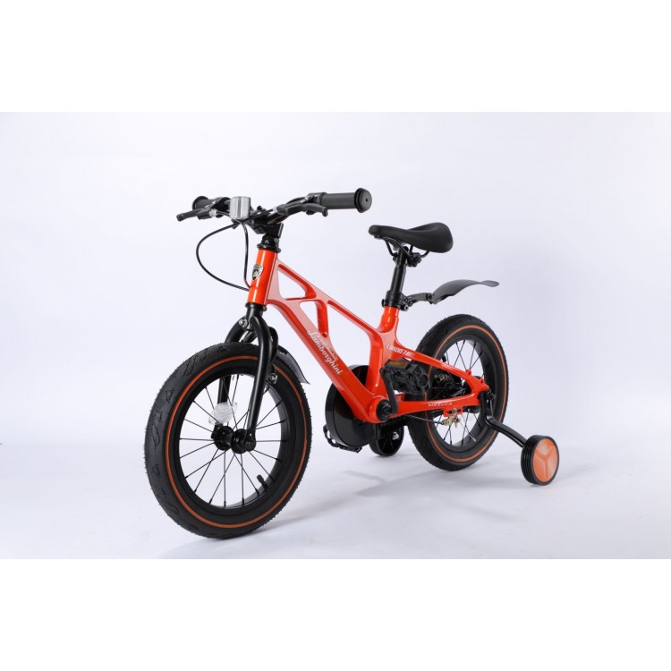 Bicicleta pentru copii Lamborghini 14 inch, cadru magneziu, portocalie