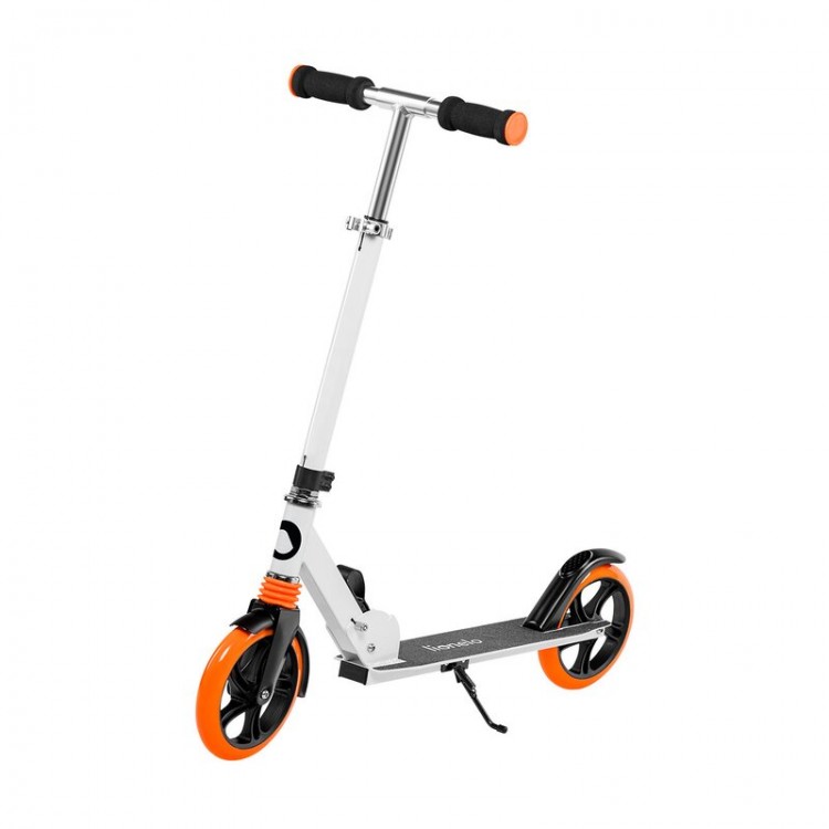Trotineta, Lionelo, Luca, Pentru copii sau adulti, Ultrapliabila, Pana la 100 Kg, Conform cu standardul european de securitate EN14619, Portocaliu