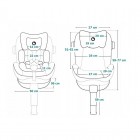 Scaun auto copii Lionelo Antoon Plus i-Size, 0-18 kg, rotire 360, Isofix, Negru