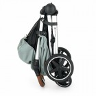 Carucior sport, Petite&Mars, Royal, Include husa pentru scaun, husa pentru picioare, geanta pentru scutece si capotina extensibila, Cu fereastra, Impermeabila, Cu SPF 50, Aluminiu, 0-22 kg, 111 x 57 x 86 cm, Mature Olive