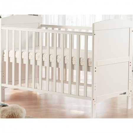 Patut transformabil bebe si junior FreeON Lory, 120x60 cm, alb, lemn de pin si MDF