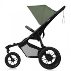 Carucior sport, Lionelo, Azura, Cu 3 roti, Cu baldachin XXL impermeabil, Pliere compacta, Pana la 22 kg, 6-48 luni, Conform cu standardele europene de securitate EN1888-1 si EN1888-2, Verde
