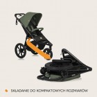 Carucior sport, Lionelo, Azura, Cu 3 roti, Cu baldachin XXL impermeabil, Pliere compacta, Pana la 22 kg, 6-48 luni, Conform cu standardele europene de securitate EN1888-1 si EN1888-2, Verde