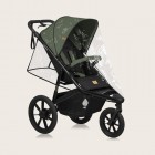 Carucior sport, Lionelo, Azura, Cu 3 roti, Cu baldachin XXL impermeabil, Pliere compacta, Pana la 22 kg, 6-48 luni, Conform cu standardele europene de securitate EN1888-1 si EN1888-2, Verde