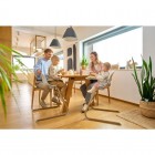 Scaun de masa 2 in 1 Lionelo Dalia, Grey Stone Natural, tavita detasabila, 6 luni+, 60 kg