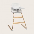Scaun de masa 2 in 1 Lionelo Dalia, Grey Stone Natural, tavita detasabila, 6 luni+, 60 kg