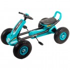 Kart cu pedale si roti gonflabile Driver Kidscare Albastru