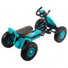 Kart cu pedale si roti gonflabile Driver Kidscare Albastru