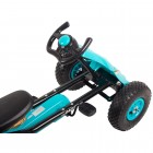 Kart cu pedale si roti gonflabile Driver Kidscare Albastru