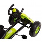 Kart cu pedale si roti gonflabile Driver Kidscare Verde