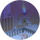 Carusel muzical pentru patut cu proiector Chipolino Koala