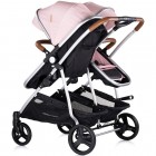 Carucior gemeni Chipolino Duo Smart 2 in 1 pink marshmallow