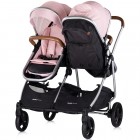 Carucior gemeni Chipolino Duo Smart 2 in 1 pink marshmallow