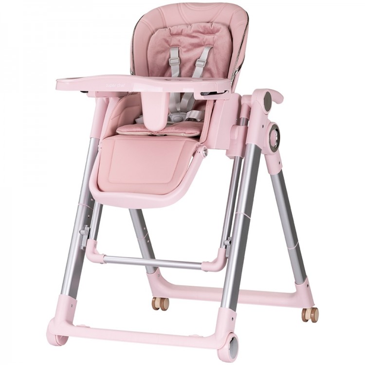 Scaun de masa Chipolino Super Chef 2 in 1 pink marshmallow
