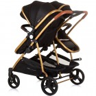 Carucior gemeni Chipolino Duo Smart 2 in 1 obsidian gold