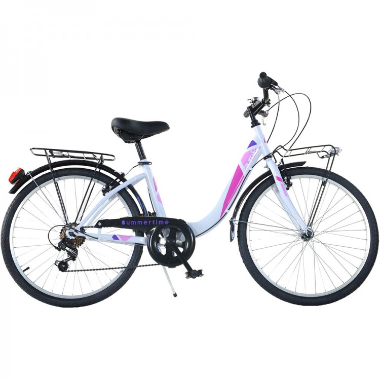 Bicicleta Dino Bikes 24" City Summertime alb