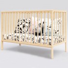 Patut copii din lemn Hubners Dominic 120x60 cm natur