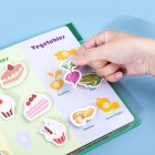Carte educativa Montessori cu multiple activitati pentru copii mici cu stickere reutilizabile KidsCare