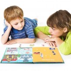 Carte educativa Montessori cu multiple activitati pentru copii mici cu stickere reutilizabile KidsCare