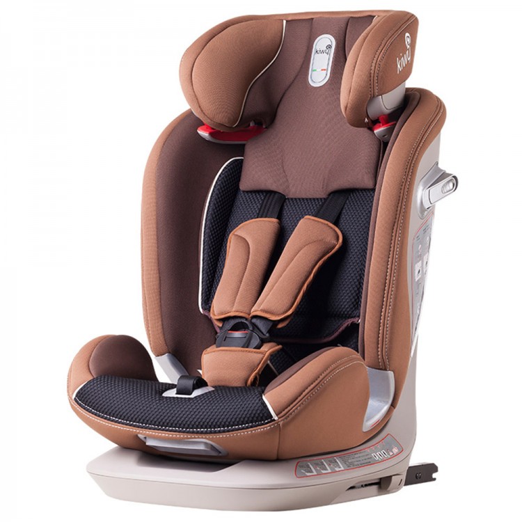 Scaun auto cu isofix si centura Top Tether Alia 9-36 kg, moka Kiwy