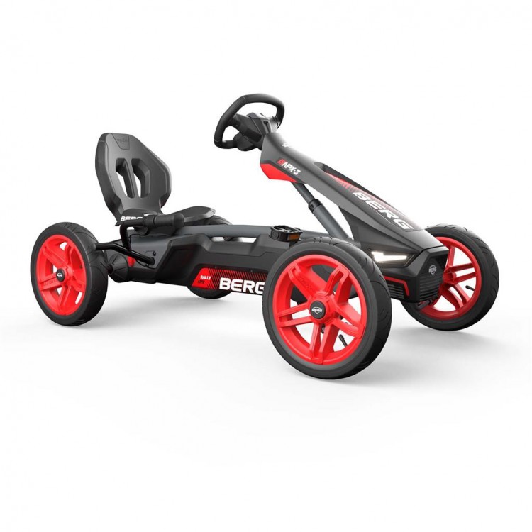 Kart cu pedale pentru copii Berg Toys Rally APX Red, 3 viteze, scaun ajustabil, sistem BFR