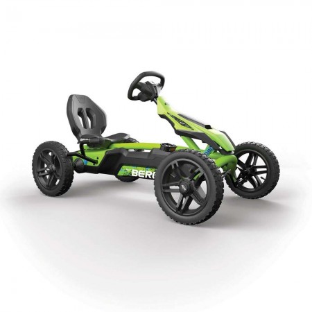 Kart cu pedale pentru copii Berg Toys Rally DRT Verde, scaun ajustabil si sistem BFR