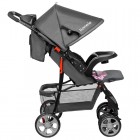 Carucior sport Lionelo Emma Plus Pink Scandi cu tavita, 2 suporturi pahar, geanta